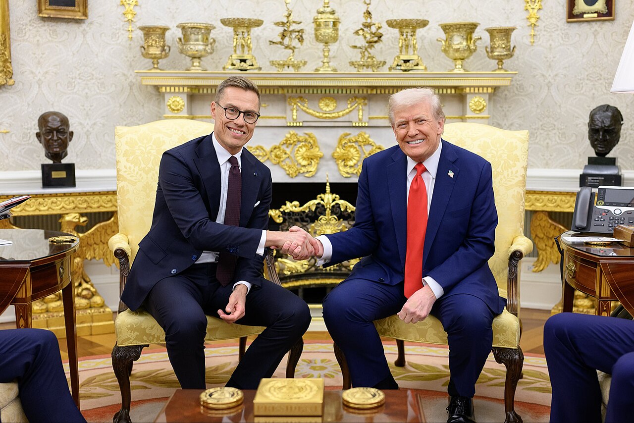 Donald Trump i Alexander Stubb w Białym Domu